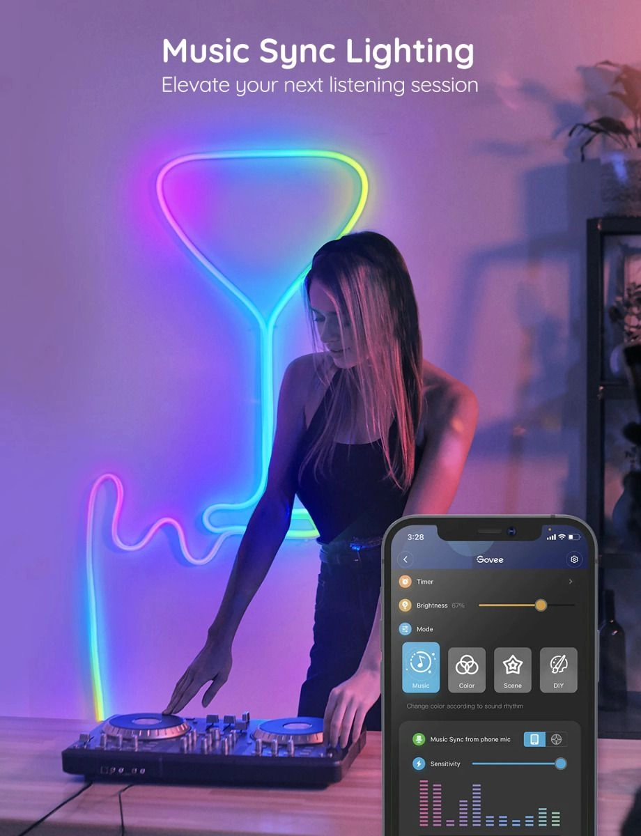 Neon LED Strip Light - 3m