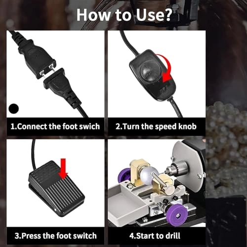 Pearl Drilling Machine - 450W 500-18000rpm 4-35mm