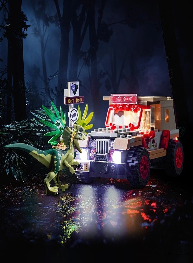 Brickshining LED Lighting Compatible with Lego Dilophosaurus Ambush 76958 - Light Kit Standard Version