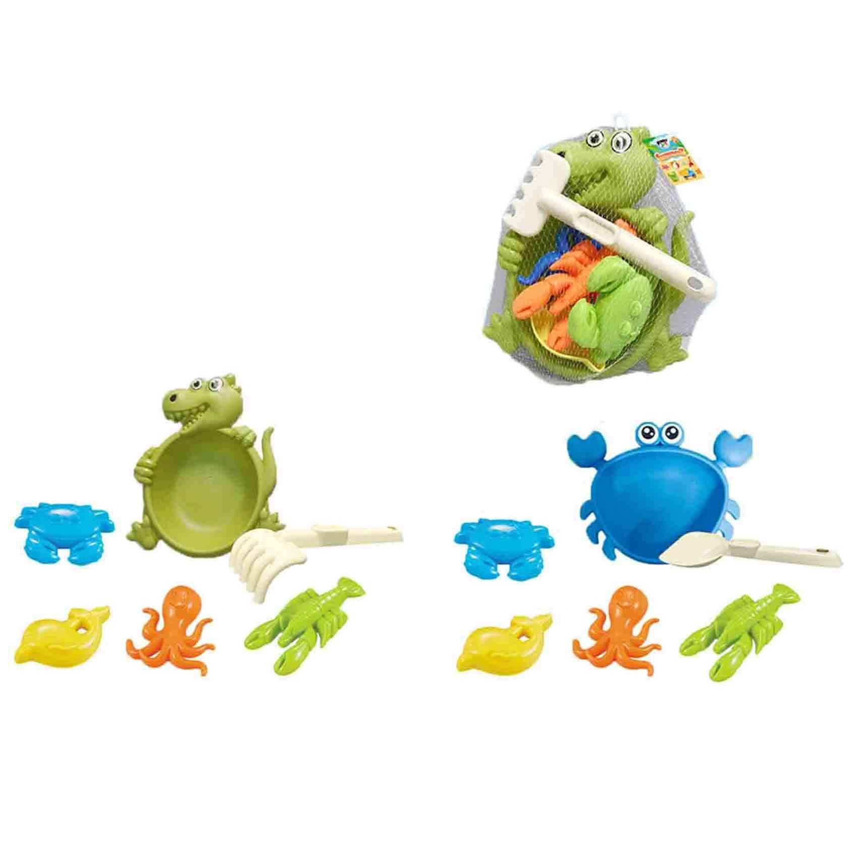 Power Joy Summerz Dinosaur Sand Play Set - 6-piece Assorted Designs