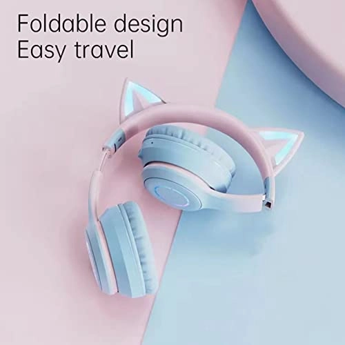 Cute Cat Ear Gaming Headphones Wireless Headset