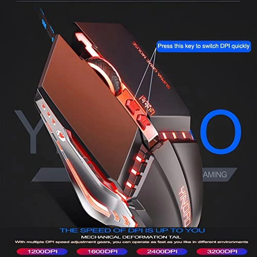 Seven-color Colorful Gaming Mouse - Wired