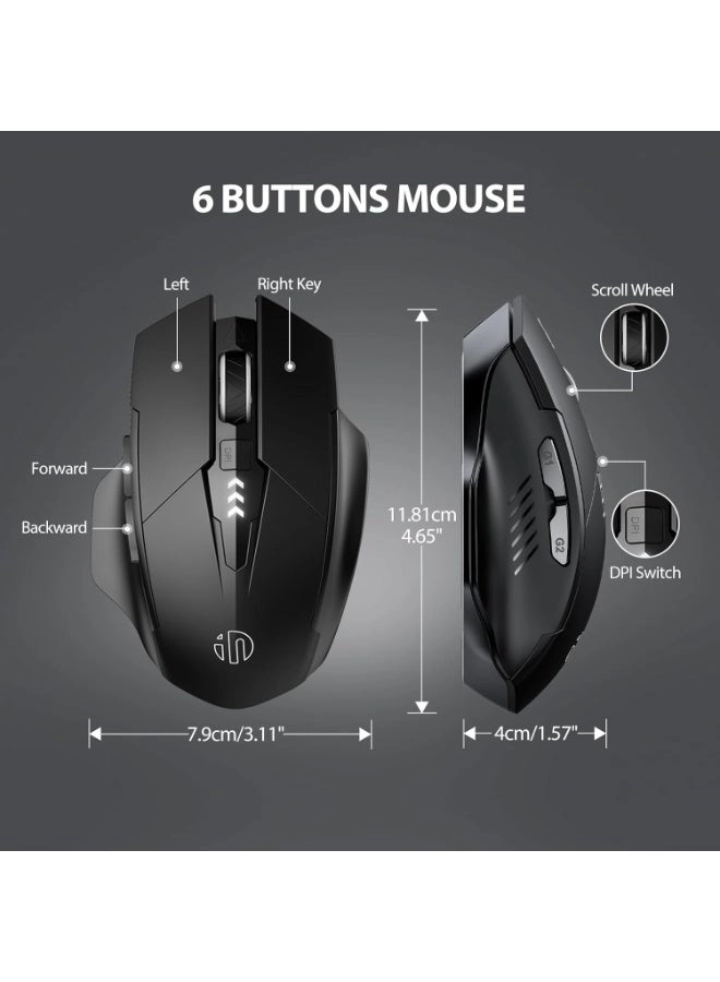 FREEDOM-WOLF X8 Gaming Mechanical Mouse - Wireless