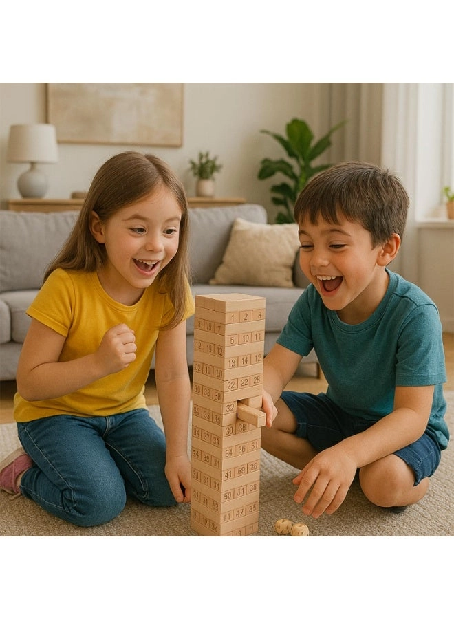 Number Stacking Blocks - 4+ Years 54 pieces