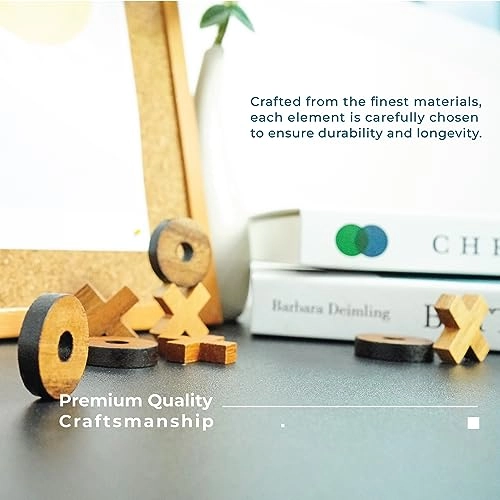 Tic Tac Toe - Wooden Brown