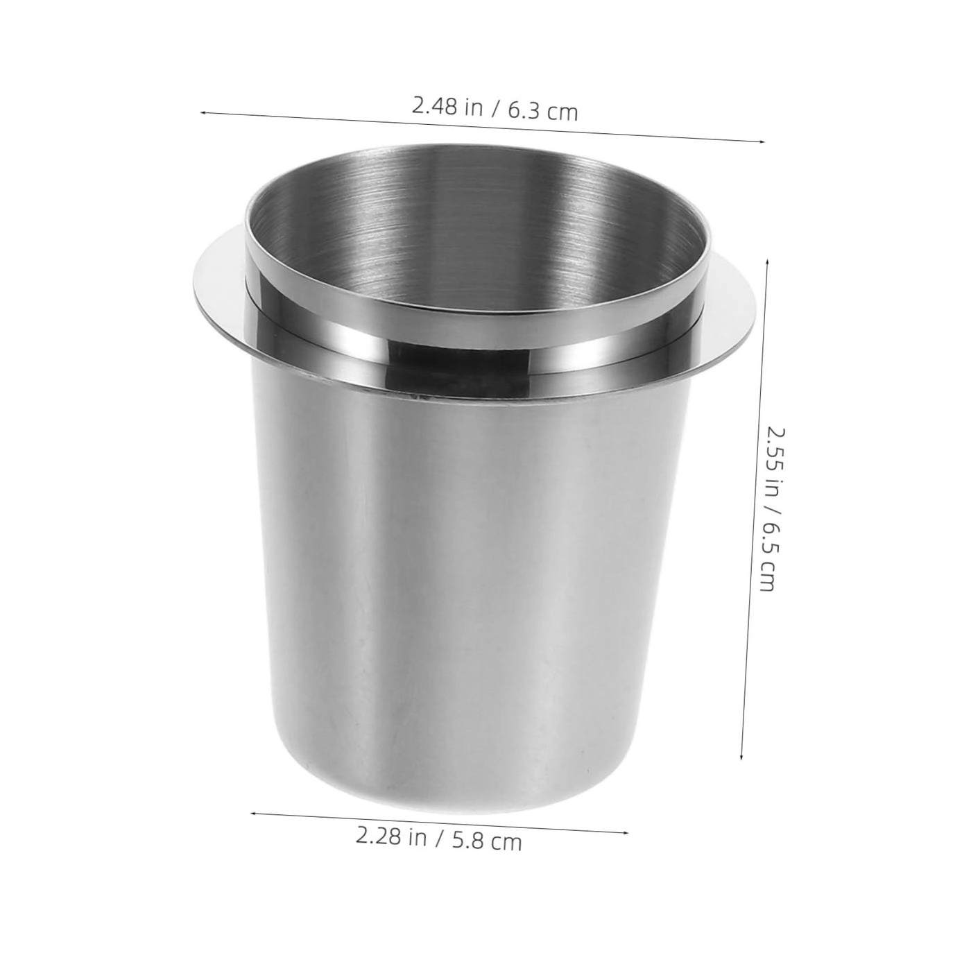 Dosing Mug - Silver Stainless Steel