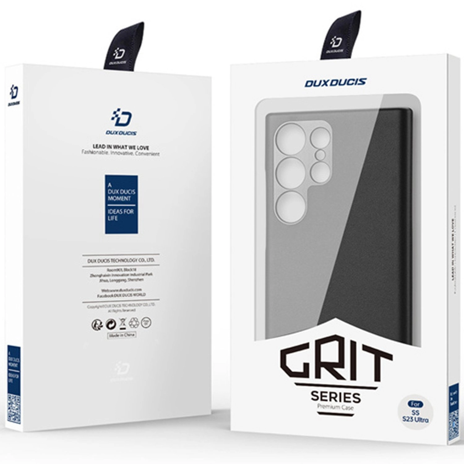 Grit Series Case - PU Leather Back Case for Samsung Galaxy S23 Ultra