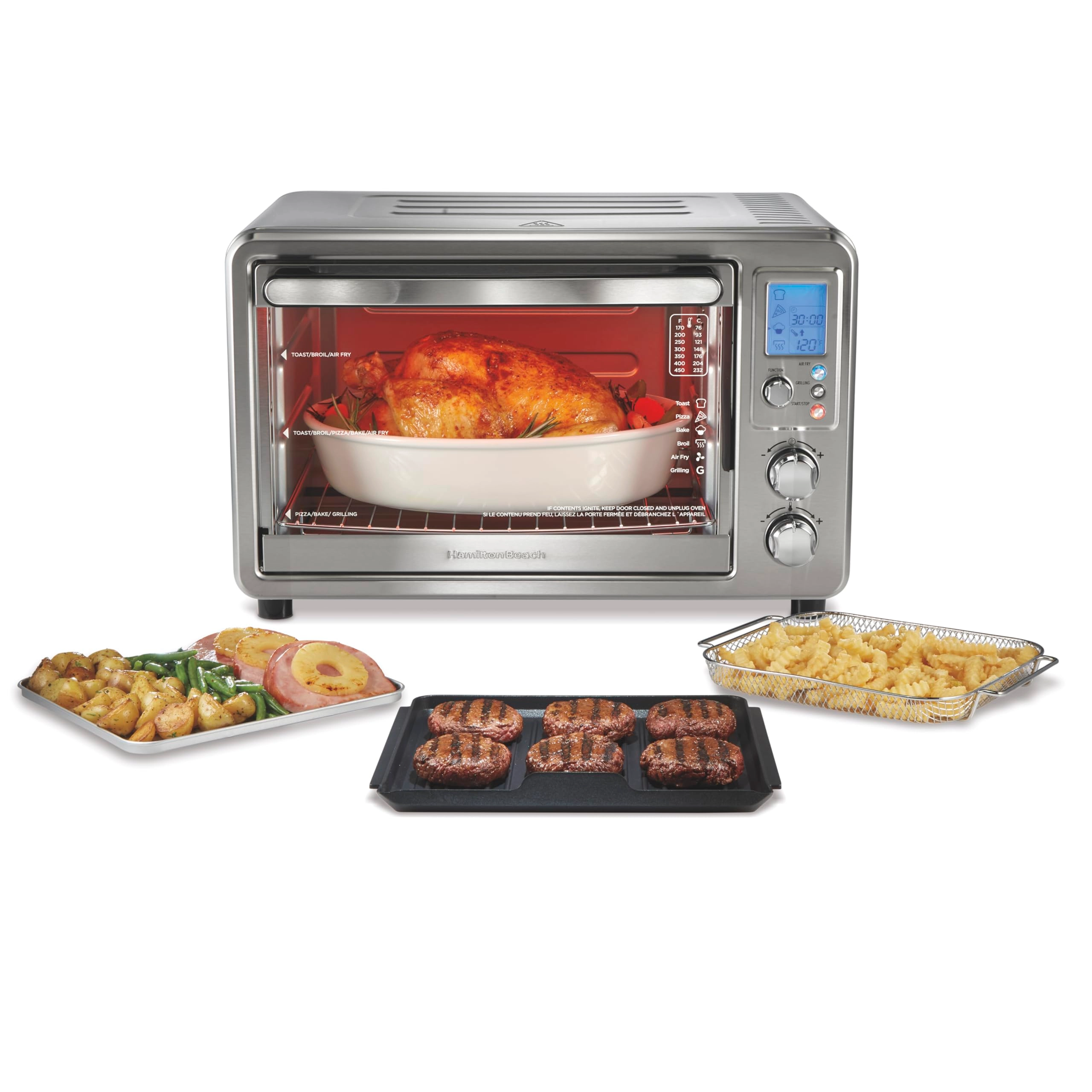 Hamilton Beach Sure Crisp Air Fryer Toaster Oven - 0.88 Cubic Feet