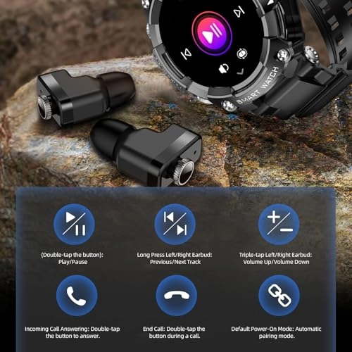 Smart Watch with Earbuds