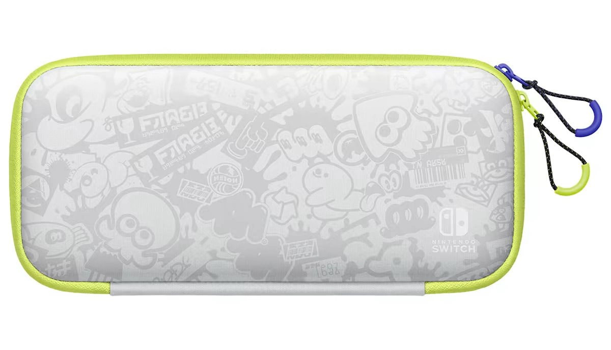 carrying case - Splatoon 3 Edition + screen protector - OLED Model + screen protector