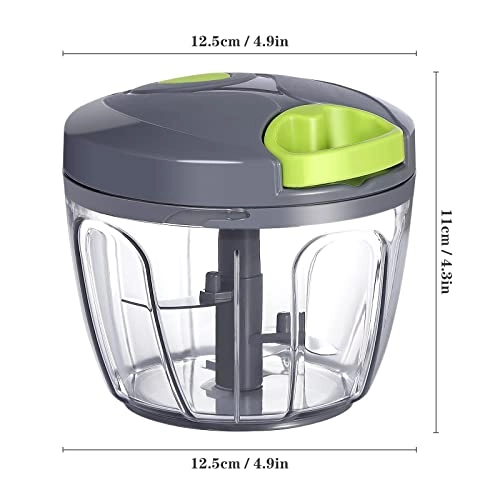 Manual Food Chopper - 650ML 3 blades