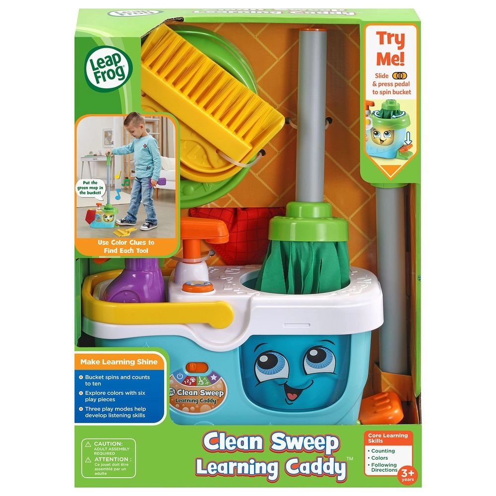 Clean Sweep Mop & Basket - Suitable for 3 years & above