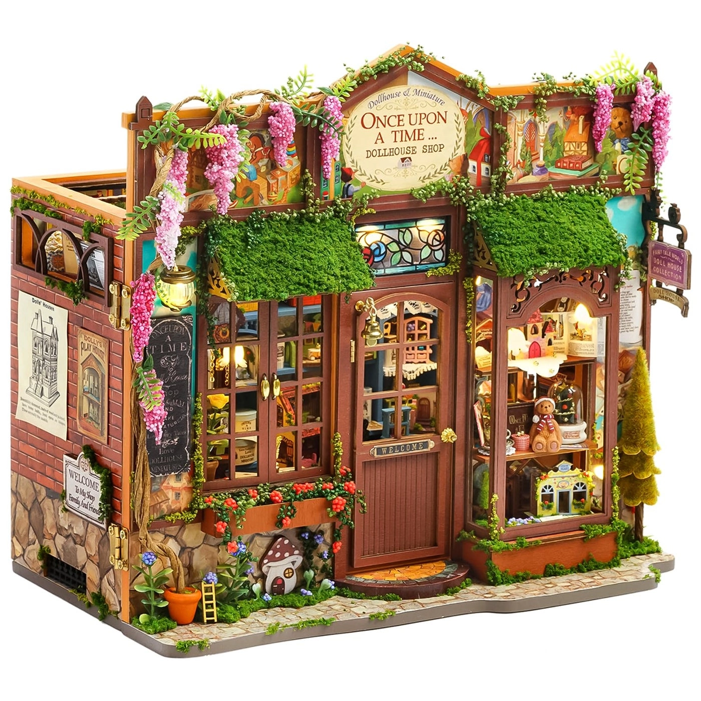 DIY Book Nook Kit - FLOWER HOUSE BOOKNOOK 1/32