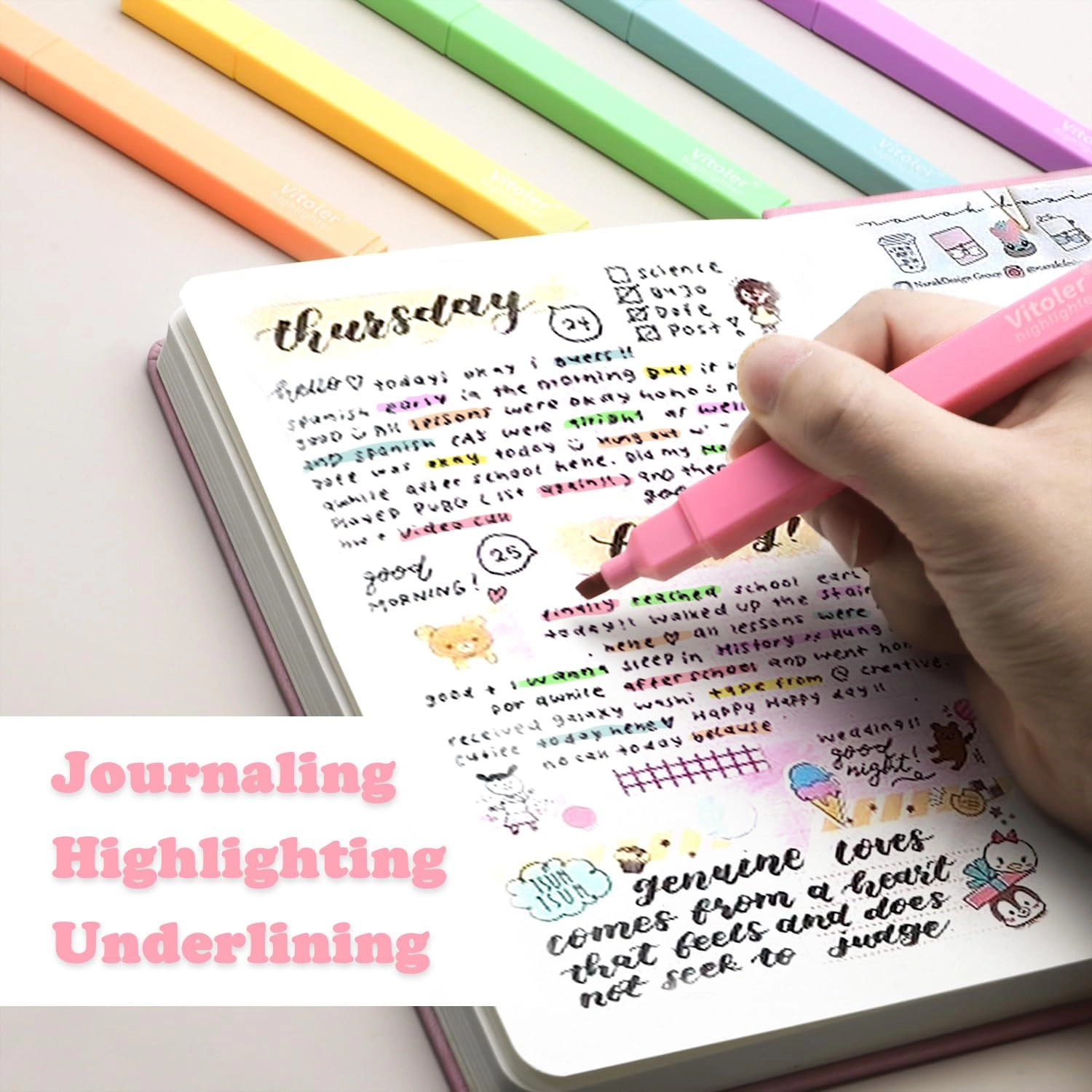 Highlighters - Vivid Colors Chisel