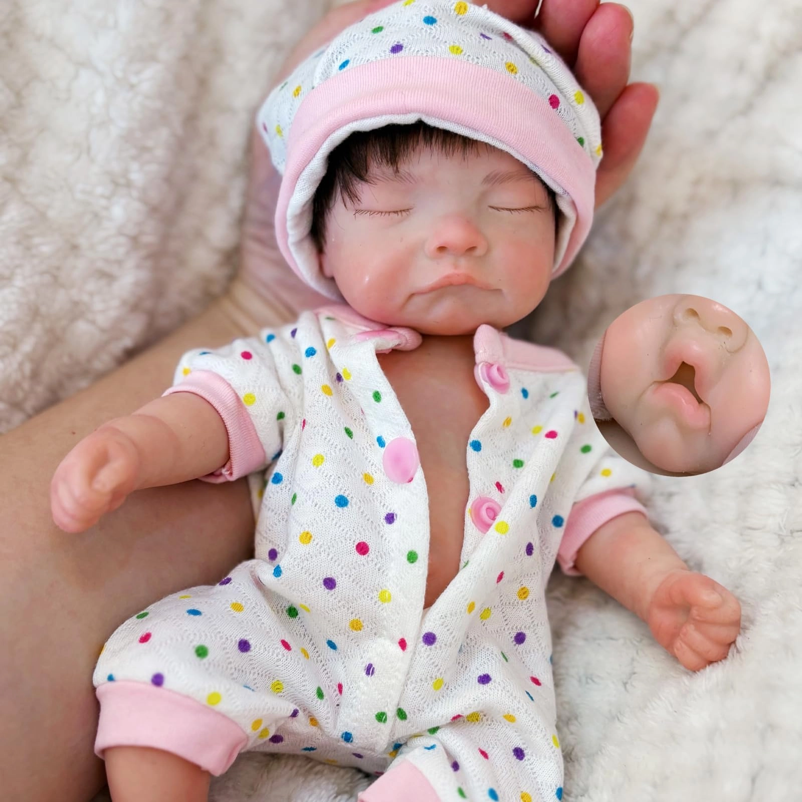 Yokyyi Reborn Baby Doll - 10 Inch Silicone Girl Ages 3+