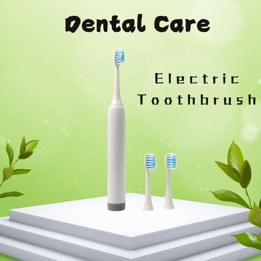Electric Toothbrush - Battery Operated Deep Cleaning
