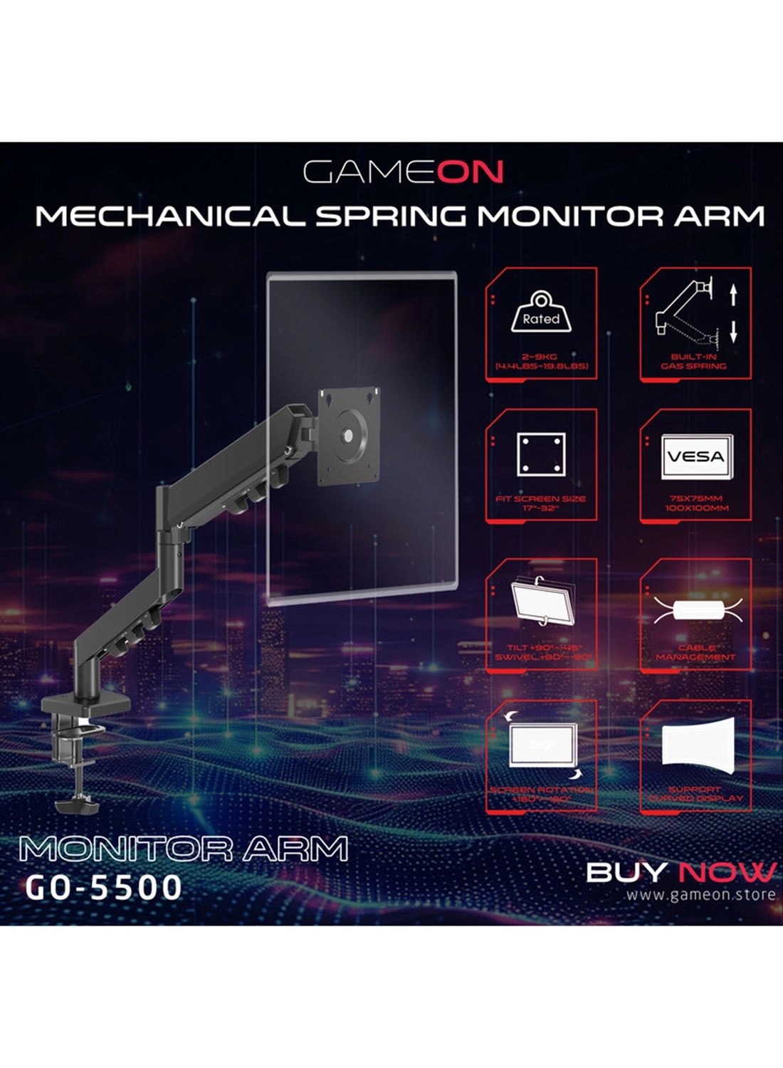 GO-5500 - 1 32 in 75 x 75 mm and 100 x 100 mm