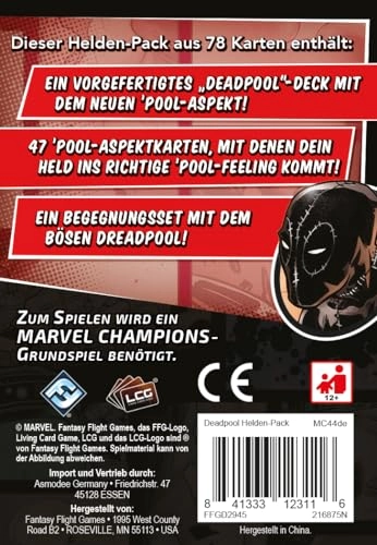 Marvel Champions The Card Game: Deadpool Expanded Hero Pack