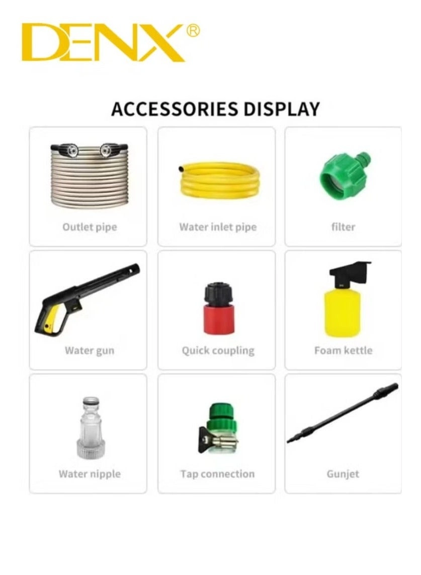 Portable Electric Pressure Washer - 1600W 1.5m hose