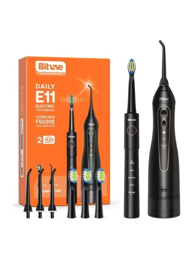 E11-F5020E - 2-in-1 Water Flosser 5 Brushing Modes 3 Flossing Modes
