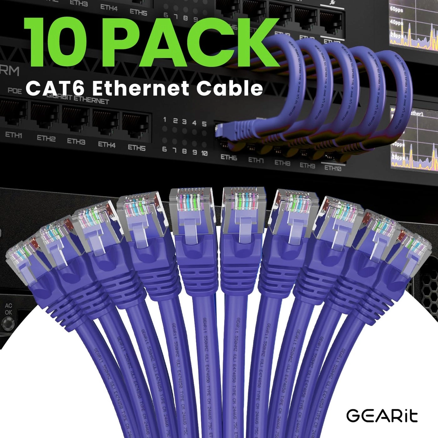 Cat 6 Ethernet Cable - 3 Feet