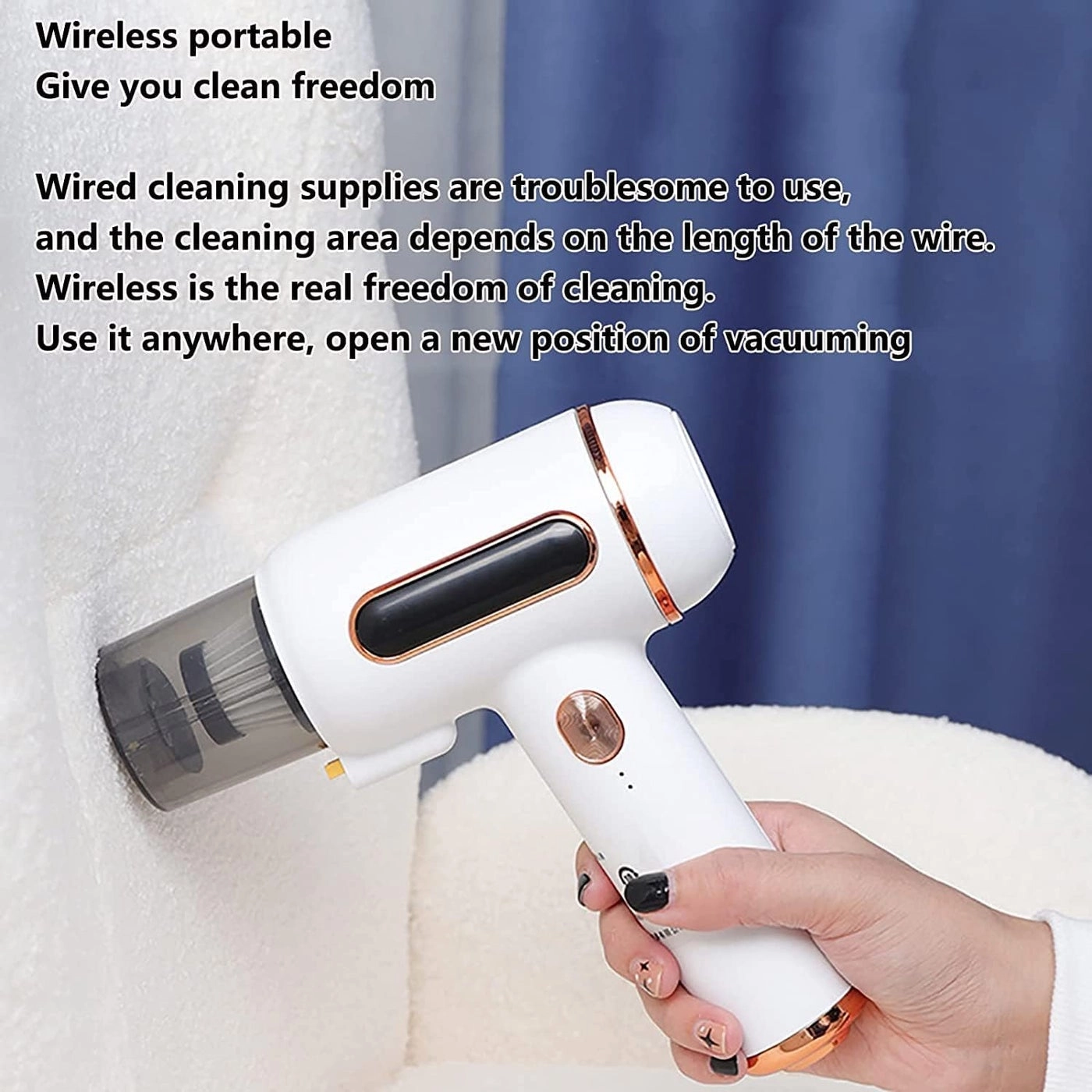 Handheld Mattress Vacuum - Cordless UV 10,000Pa