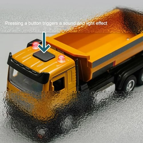 Crane with Dump Truck - Yellow Alloy