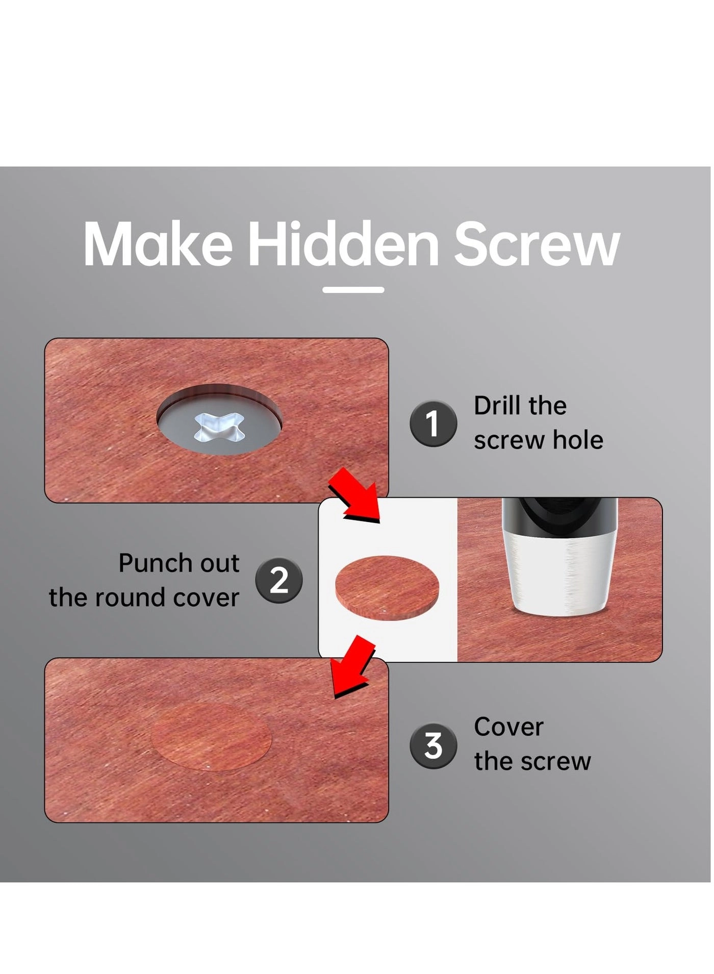 Countersink Drill Bit Set - Hss 5 Piece 3/8"