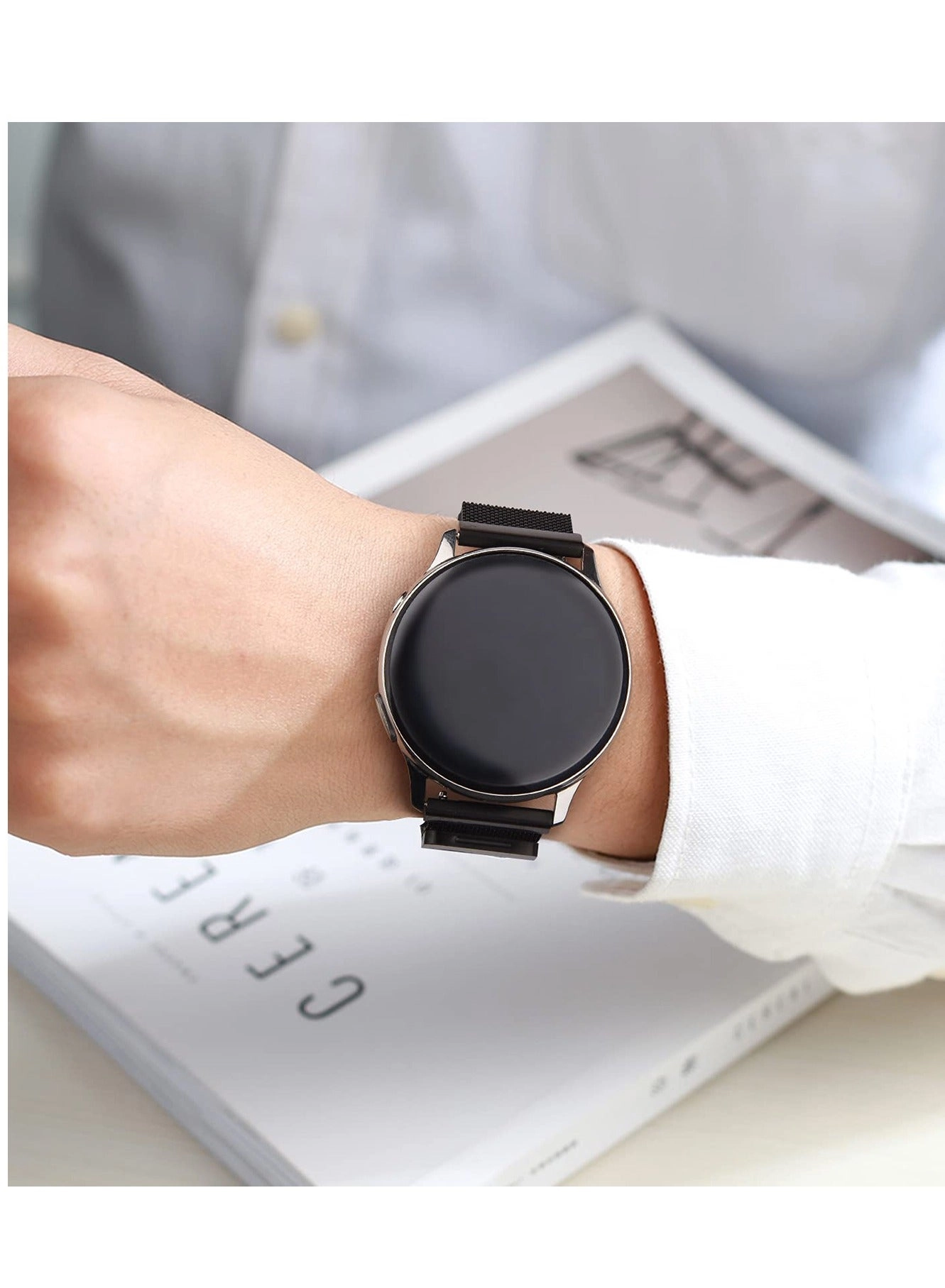 Stainless Steel Mesh 20mm Watch Band for Samsung Galaxy Watch 4 / Galaxy Watch 4 Classic (40mm/44mm/42mm/46mm)