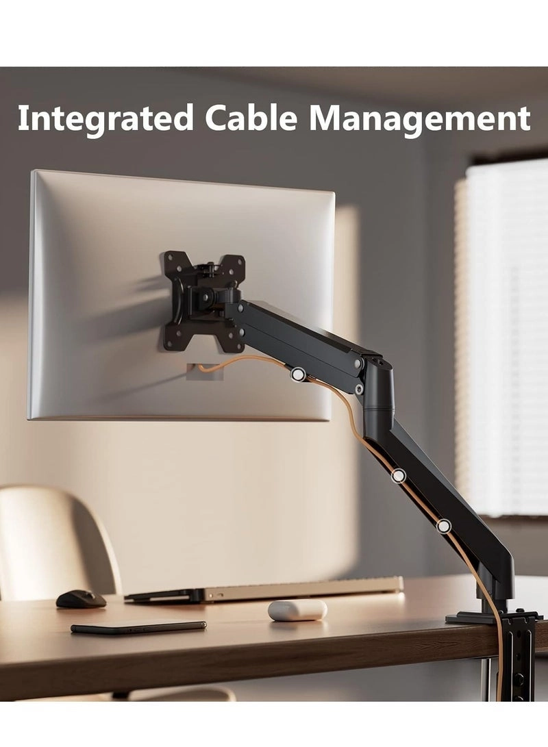 Single Monitor Arm - Single 13-32 Inch VESA 75x75/100x100mm