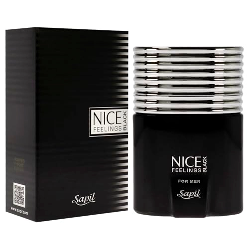 Nice Feeling Black for Men Eau de Toilette 75ml Pack of 2