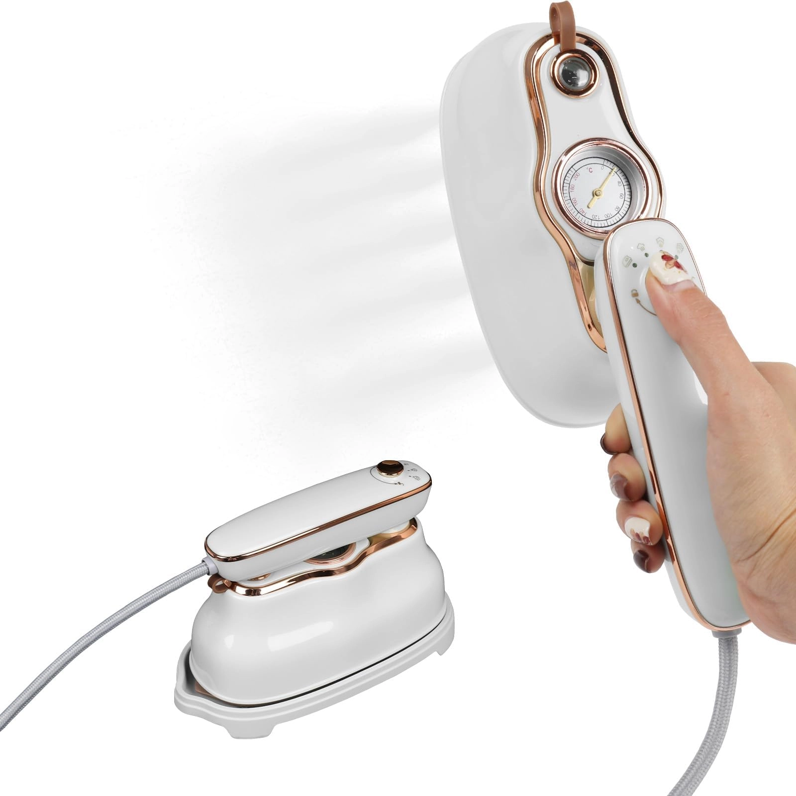 Mini Steam Iron - 1200W 180 Degree Foldable