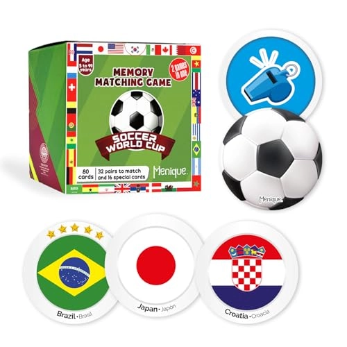 Soccer World Cup Game - Memory Matching 2 Games in 1