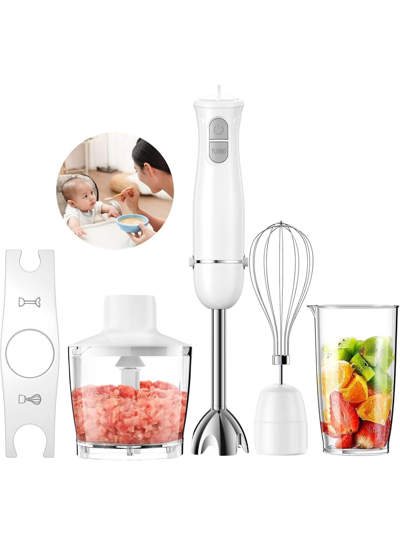 MUNTAQI Electric Hand Blender - 400W—800W