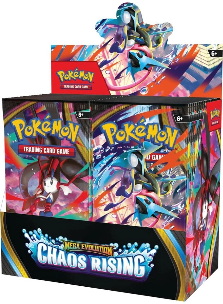 Pokémon Mega Evolution—Chaos Rising Elite Trainer Booster Box - 36 booster packs 10 cards per pack