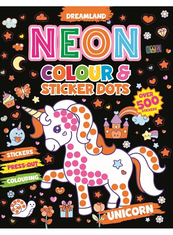 Neon Colour & Sticker Dots - Unicorn