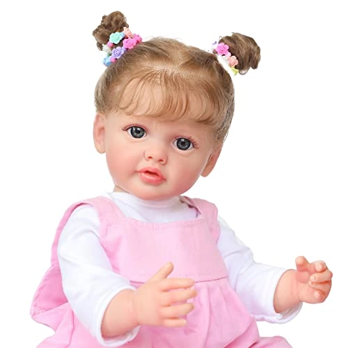 Betty Reborn Baby Doll - 55 cm Silicone Vinyl Blue Eyes