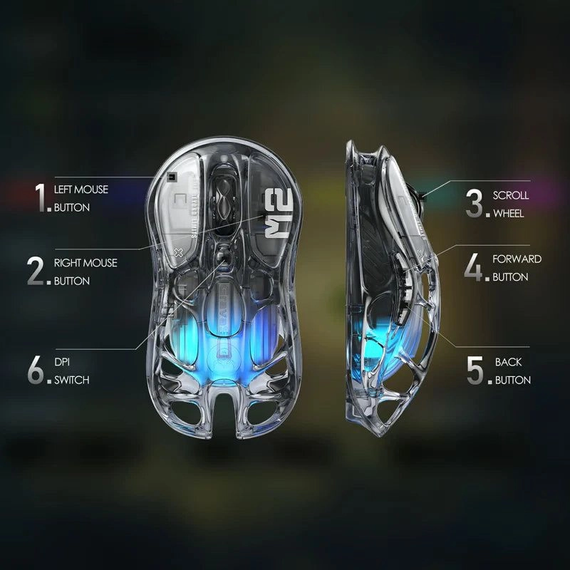 Mercury M2 Gaming Mouse - Bluetooth USB