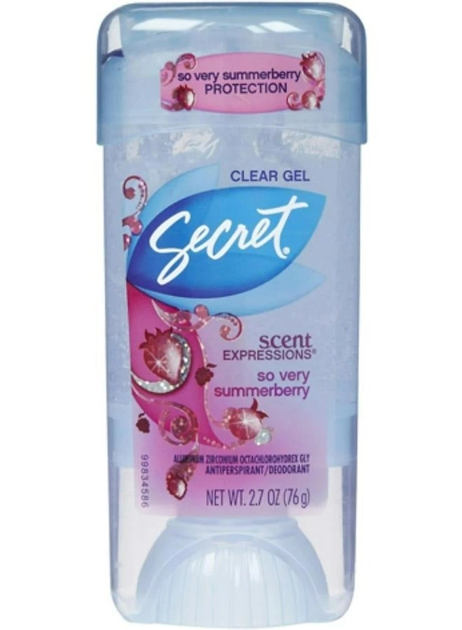 Secret 48 Hour Clear Gel Deodorant - Berry 2.6 oz
