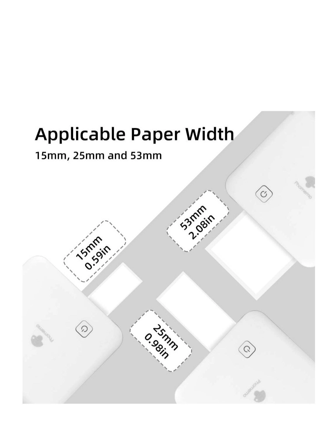 Mini Printer M02PRO - 300 DPI White