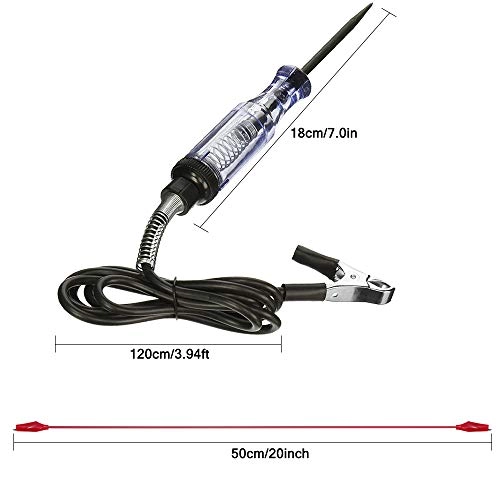 Circuit Tester - 6V-24V + Alligator Clips - 10 Pieces 5 Colors