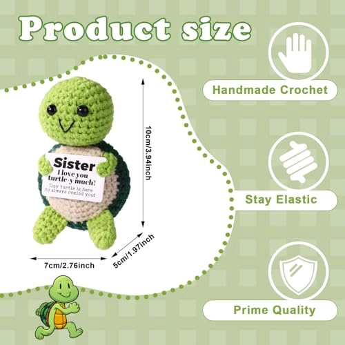 Turtle Positive 10 cm Crochet
