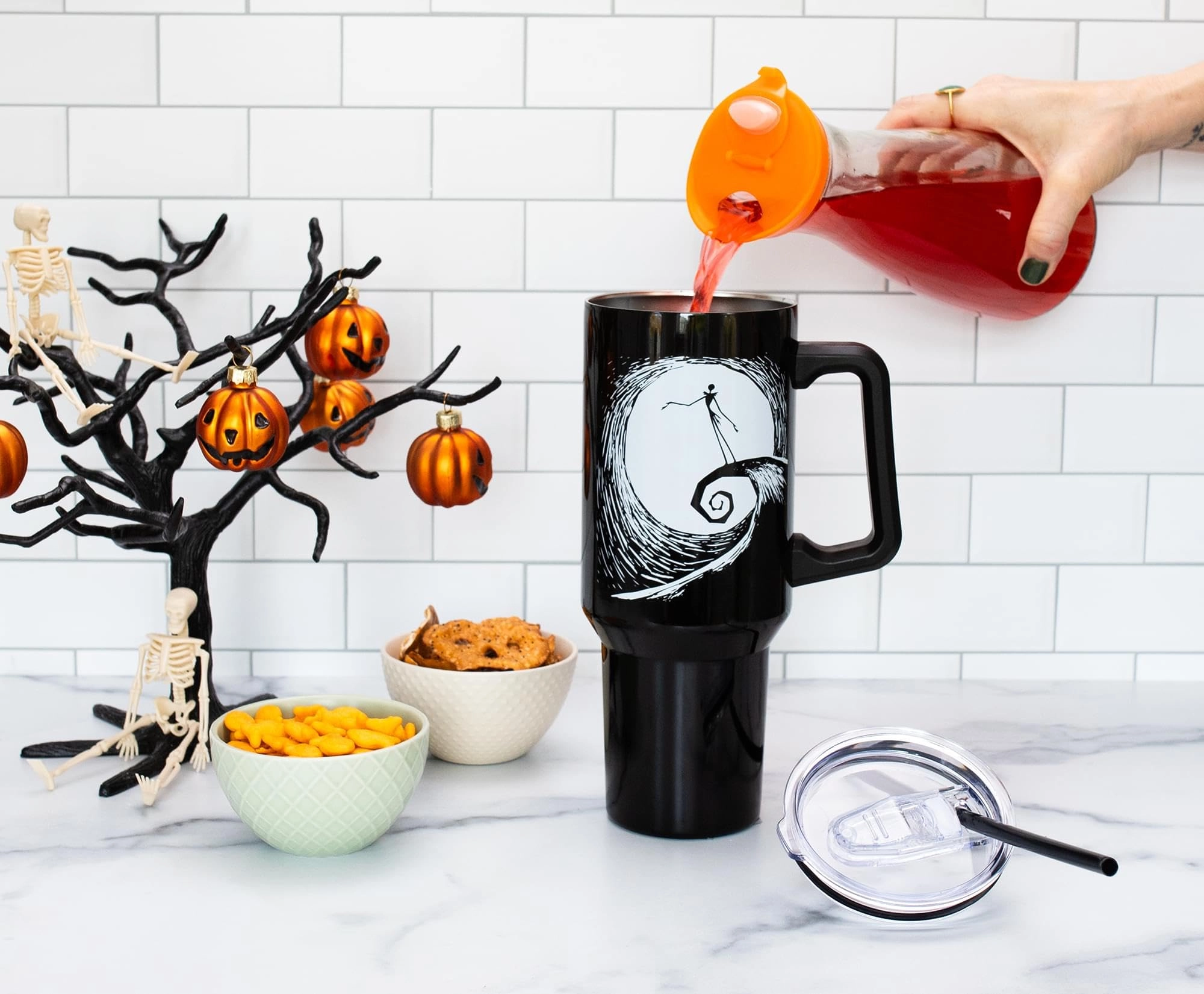 Stainless Steel Nightmare Before Christmas Jack Skellington Tumbler - 1183ml