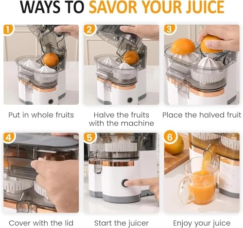 Electric Citrus Juicer - 80W 200ml