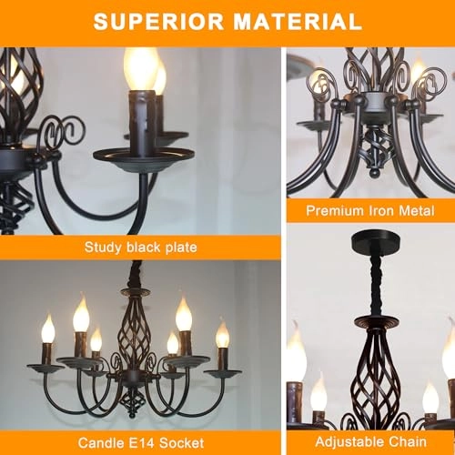 French Country Chandeliers - 90cm/35.4inch