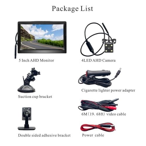 AHD Car Reversing Camera Kit - Night Vision 1080P