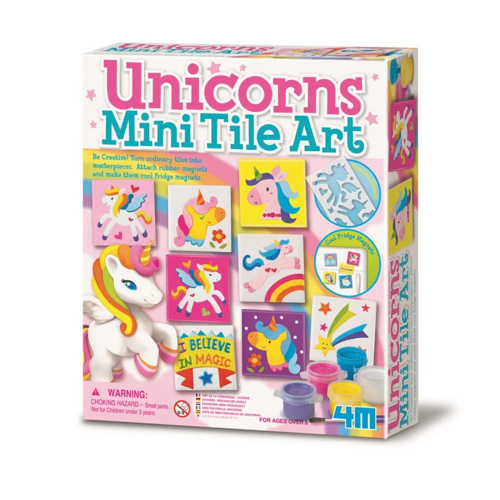 4M Unicorn Mini Tile Art Kit - Unicorn 6 pieces