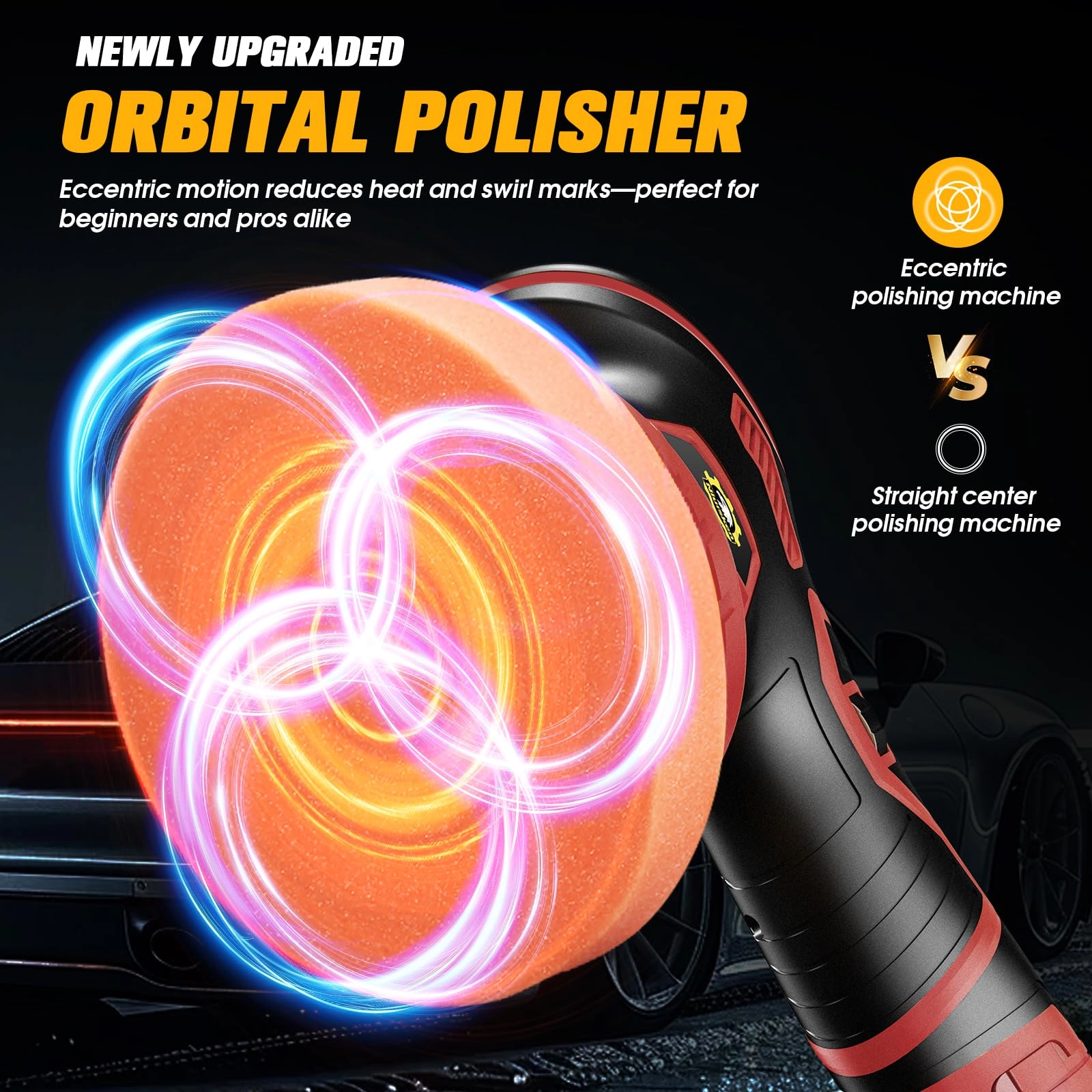 Cordless Car Buffer Polisher - 5'' 6''