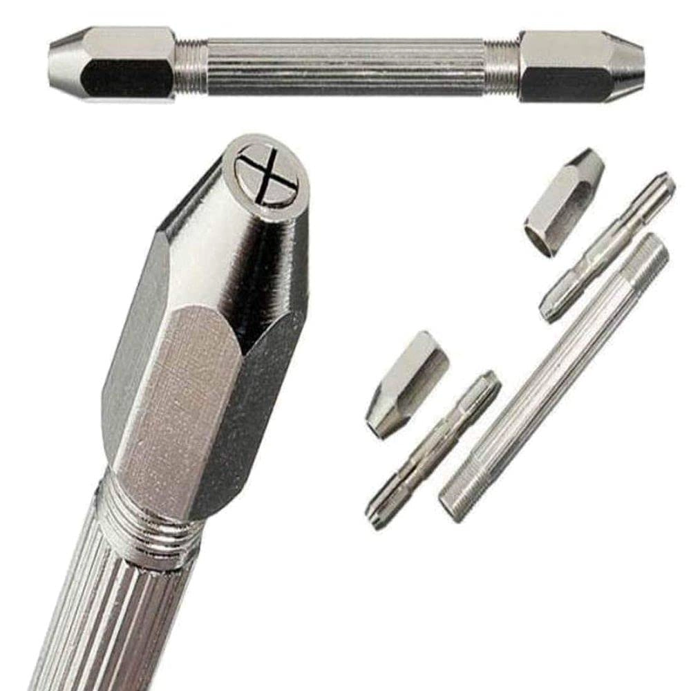 Work Car Repair Hexagon Twist Drill Swivel Head Pin Vise - 1 Pc 1-3mm