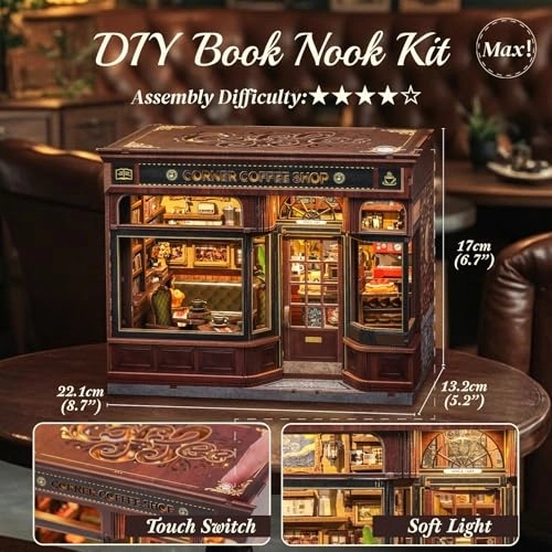 Book Nook Kit - Corner Coffee Shop